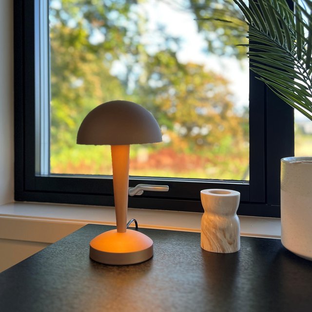 Canaria bordlampe 26,5cm brun 1