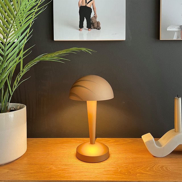 Canaria bordlampe 26,5cm brun 4