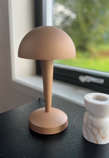 Canaria bordlampe 26,5cm brun 3