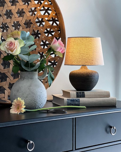 Lou bordlampe 25cm brun, bilde 2 av 6