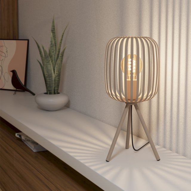Romazzina bordlampe 43cm beige, bilde 1 av 2