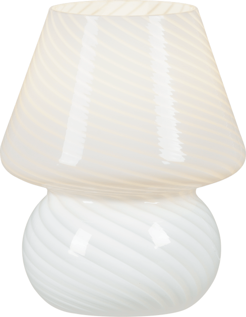 Amanita bordlampe 19cm hvit 4
