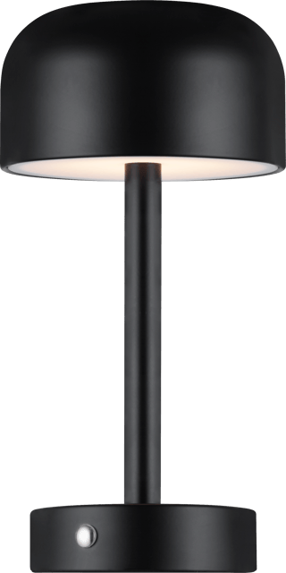 Touch LED oppladbar bordlampe 25cm sort 2