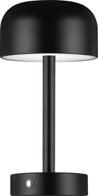 Touch LED oppladbar bordlampe 25cm sort 4