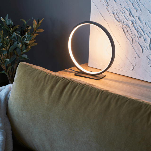 Circle Uno LED bordlampe 29cm sort 1
