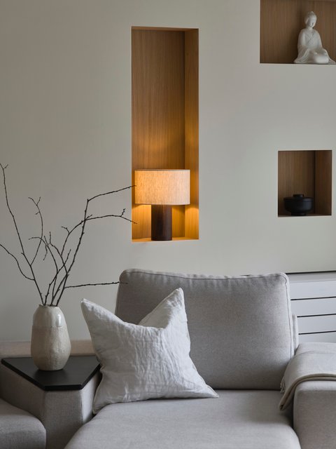 Challenge bordlampe 32cm brun 4