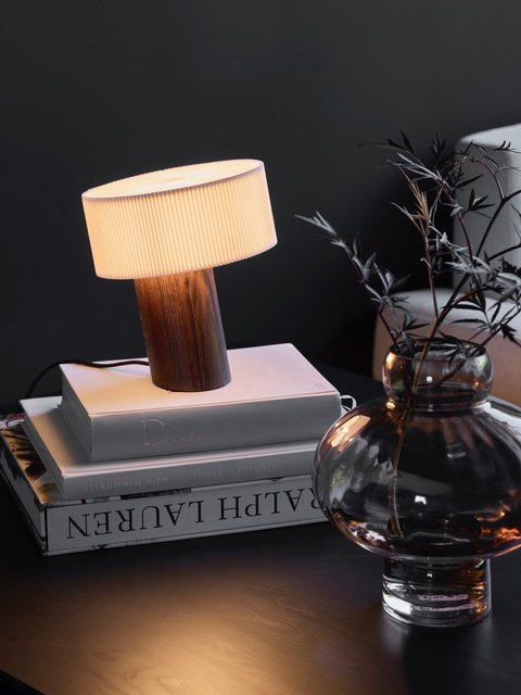 Pisa bordlampe 20cm brun 2