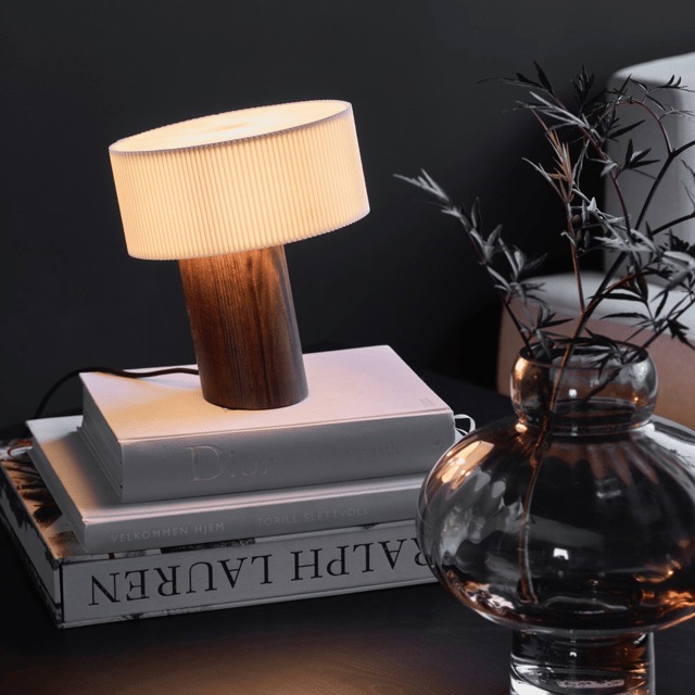 Pisa bordlampe 20cm brun 1