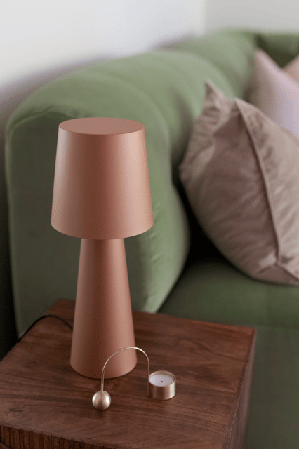 Nubian bordlampe 40cm brun 3