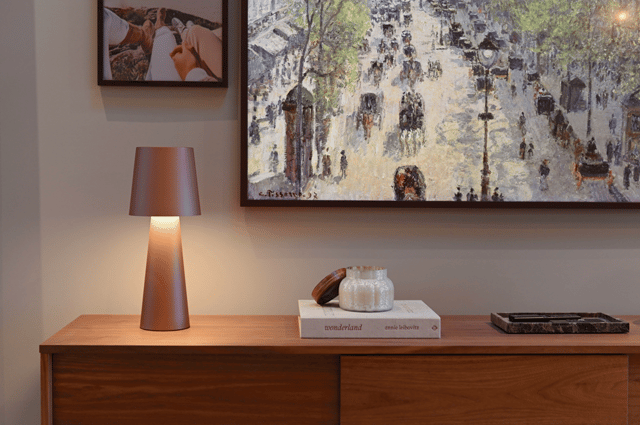 Nubian bordlampe 40cm brun 4