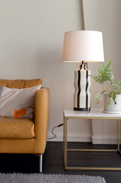 Stripes bordlampe 73cm sort 4