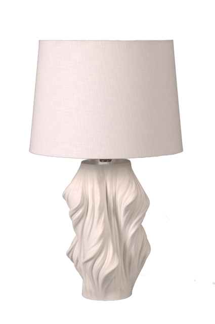 Wave 3D bordlampe 63cm hvit 3