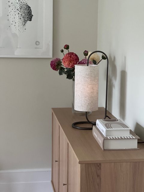 Loop bordlampe 48cm brun 3
