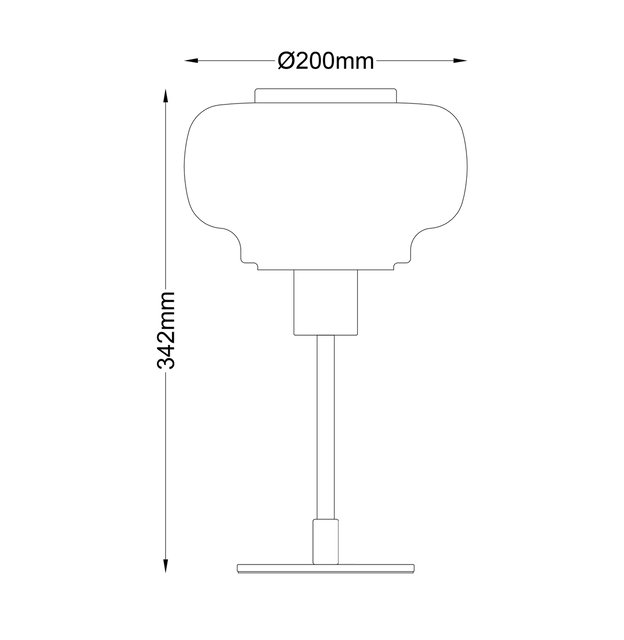 Soria bordlampe 34cm messing, bilde 6 av 12