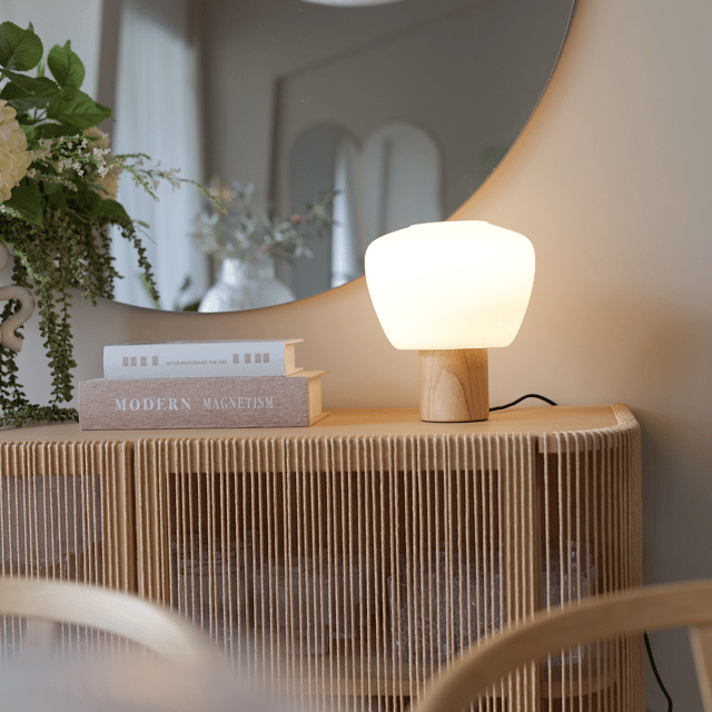 Bris bordlampe 25cm natur 1