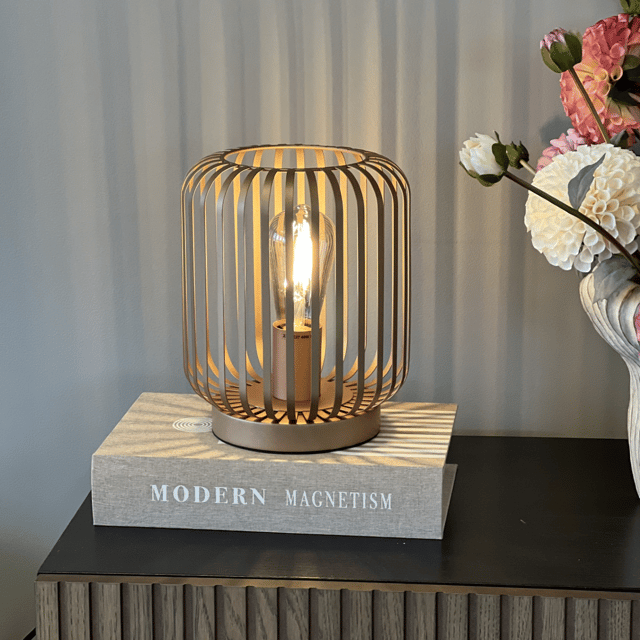 Maritza bordlampe 24,5cm champagne 2