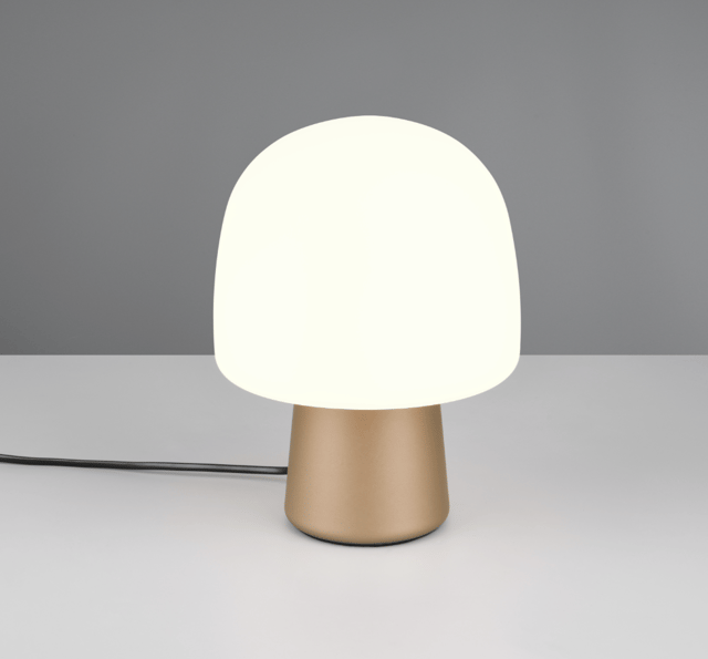 Steen bordlampe 27cm brun 1
