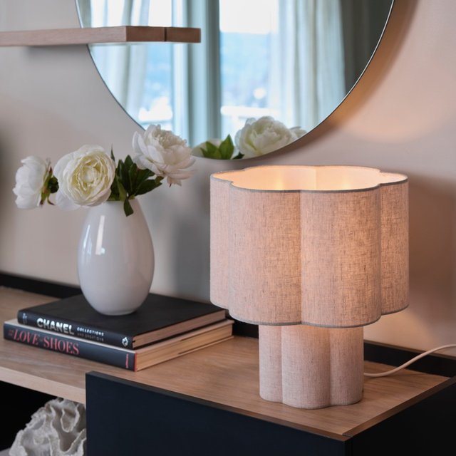 Blossom bordlampe 33cm beige 1