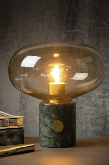 Charlize bordlampe 24cm marmor grønn 4