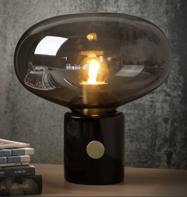 Charlize bordlampe 24cm marmor sort 1