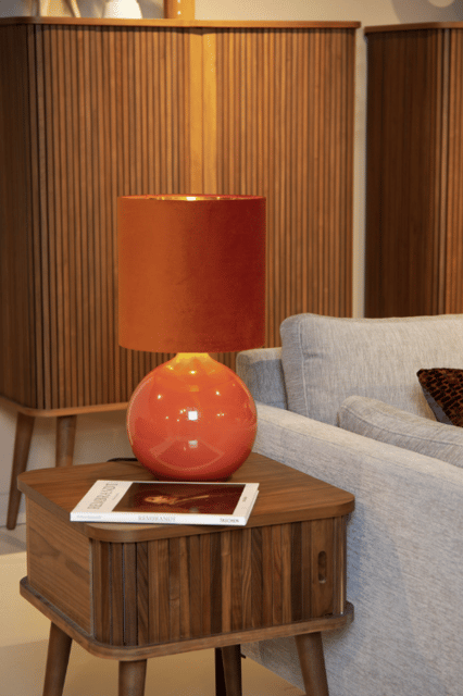 Esterad bordlampe 35cm oransje 4