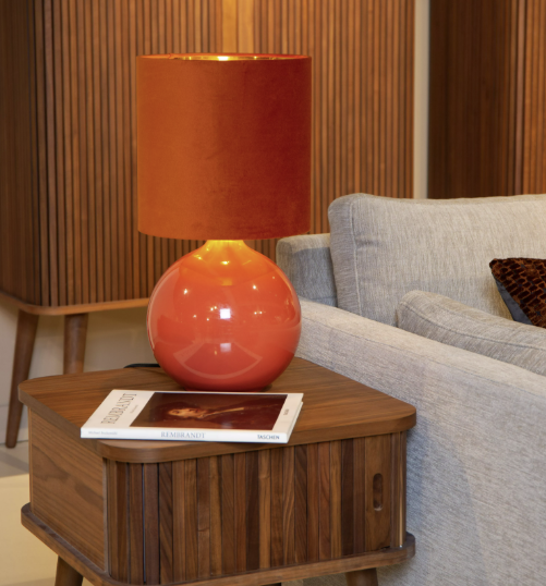 Esterad bordlampe 35cm oransje 1