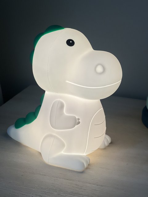 Drage LED oppladbar bordlampe 13cm RGBW grønn 3