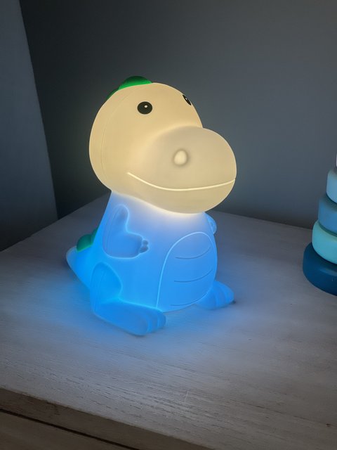 Drage LED oppladbar bordlampe 13cm RGBW grønn 4