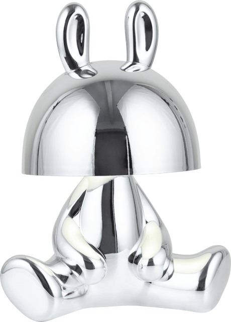 Hare Hatt LED oppladbar bordlampe 24cm krom 3