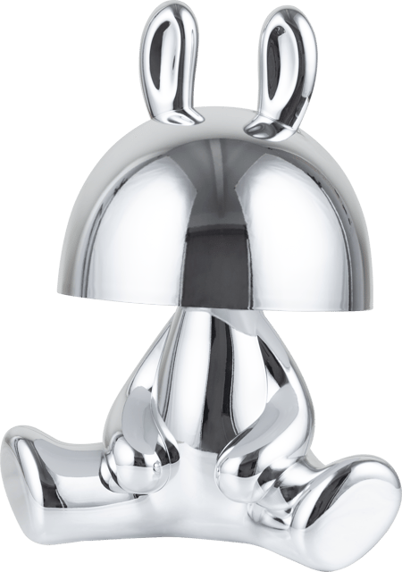 Hare Hatt LED oppladbar bordlampe 24cm krom 4