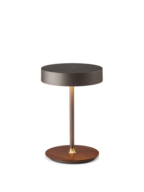 On the move LED oppladbar bordlampe 19cm grå 3