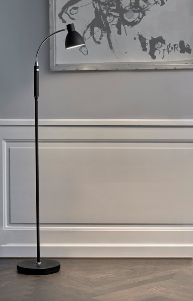 Hudson LED leselampe gulv 120cm sort 2