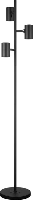Noor II leselampe gulv 3lys 135cm sort, bilde 6 av 7