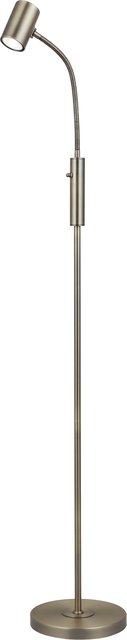 Noor II leselampe gulv 1lys 146cm messing, bilde 6 av 10
