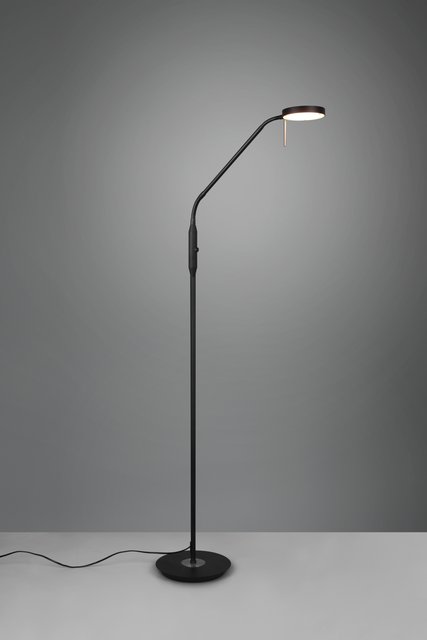 Monza LED leselampe gulv 145cm sort, bilde 8 av 9
