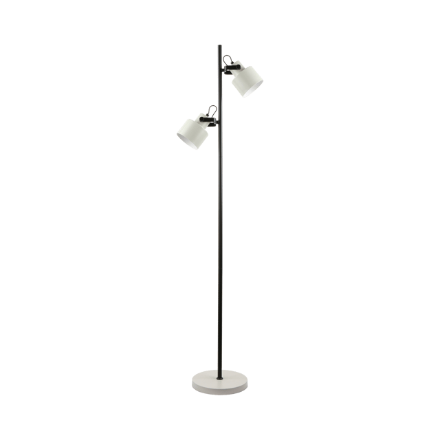 Miami gulvlampe 2lys 155cm beige, bilde 1 av 1