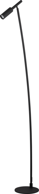 Bino LED leselampe gulv 150cm sort, bilde 5 av 8