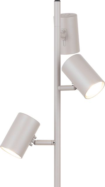 Noor II leselampe gulv 3lys 135cm beige, bilde 6 av 8