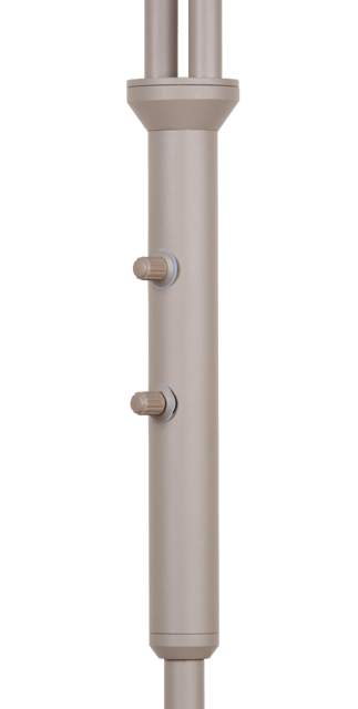 Lina leselampe gulv 2lys 150cm beige, bilde 8 av 9