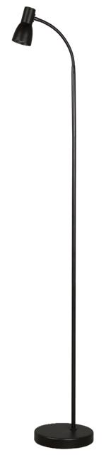 Mikes leselampe gulv 145cm sort, bilde 5 av 8