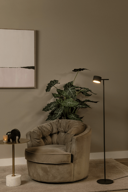 Gian LED leselampe gulv 130cm sort, bilde 5 av 6