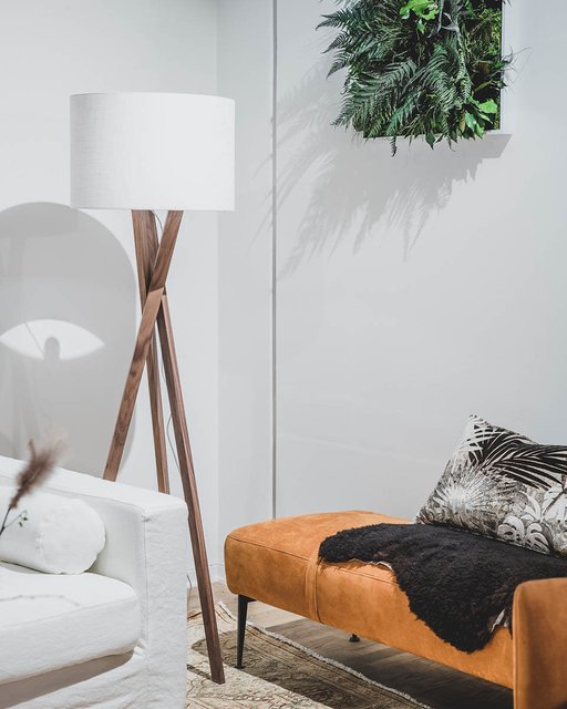 Vega gulvlampe 160cm brun, bilde 1 av 2