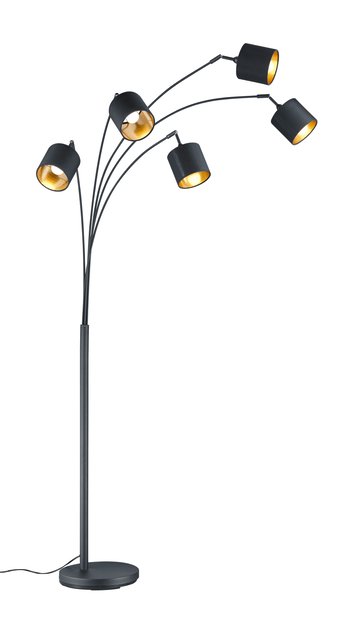 Tommy gulvlampe 5lys 200cm sort 2