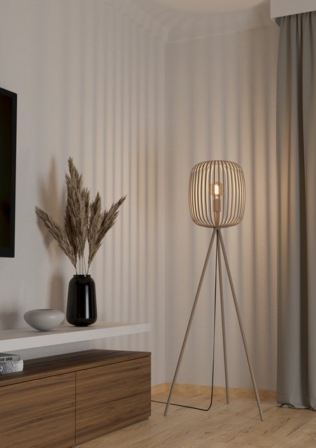 Romazzina gulvlampe 140cm beige, bilde 3 av 3