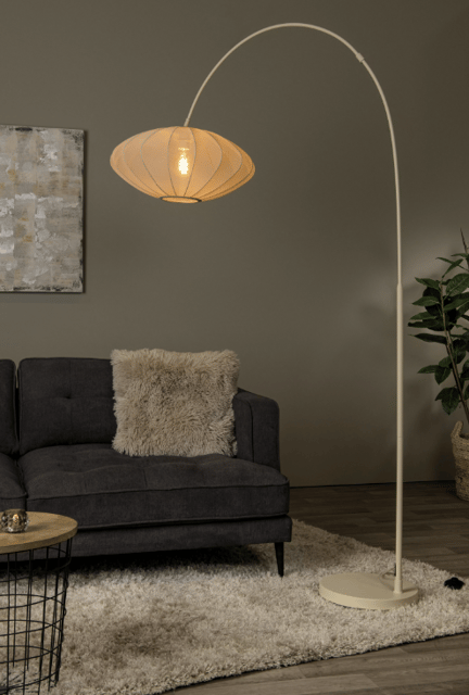 Corina Arc gulvlampe 192cm beige 3