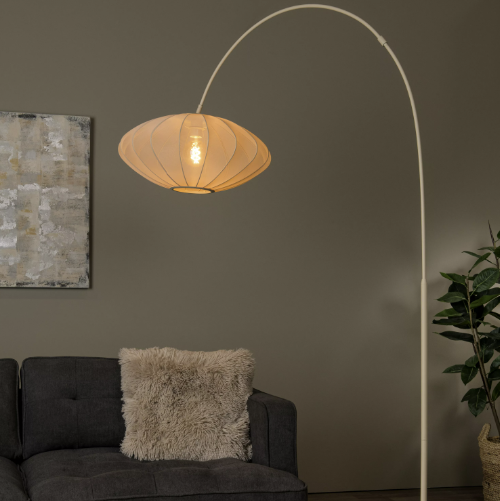 Corina Arc gulvlampe 192cm beige 1