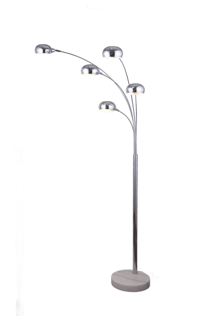 Seba gulvlampe 5lys 207cm krom 3