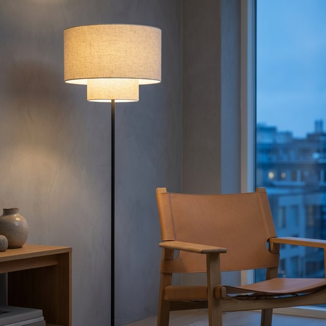 Blefjell gulvlampe uten skjerm 130cm sort 1