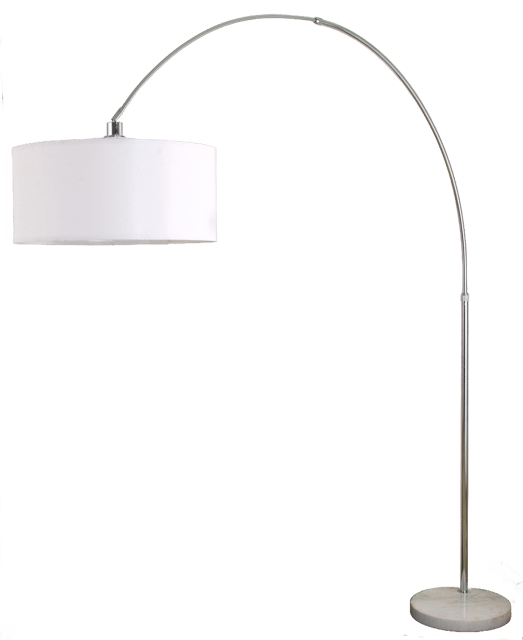 Rauma gulvlampe med skjerm 227cm krom, bilde 2 av 6