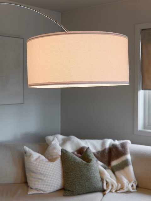 Rauma gulvlampe med skjerm 227cm krom, bilde 5 av 6